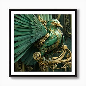 Steampunk Bird Art Print