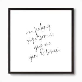 Gintonic Square Art Print