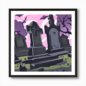 Graveyard 9 Art Print