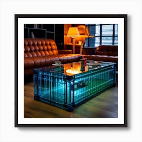 Glass Coffee Table Art Print