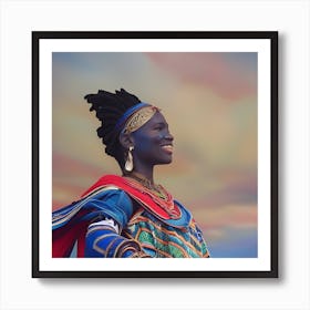 OCA DNA TY - Future Tribal Giant Warrior Queen Art Print