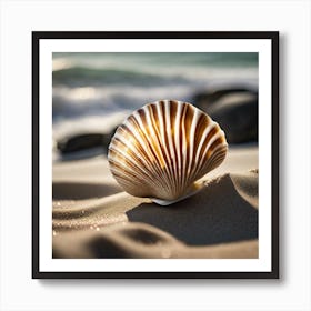 Seashell On The Beach 7 Art Print