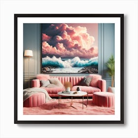 Ocean Waves Canvas Art Art Print