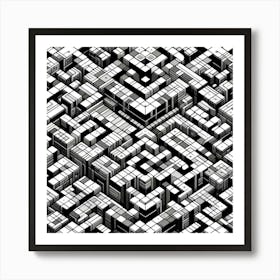 Fractal Maze Art Print