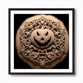 Halloween Pumpkin Carving Art Print