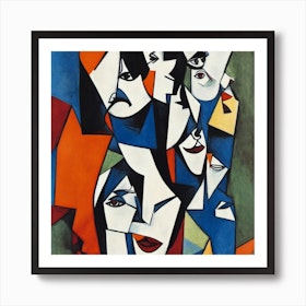 Mia Wallace  Pulp Fiction Picasso Style Art Print