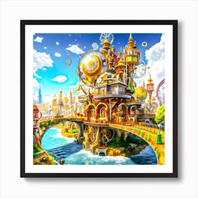 Candy World 1 Art Print