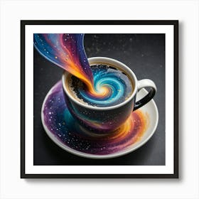 Galaxy Coffee 1 Art Print