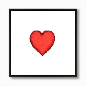 Pixel Heart 3 Art Print