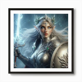 Elf Warrior 8 Art Print