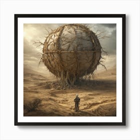 Sphere In The Desert 4 Art Print
