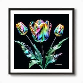 3 Tulips Art Print