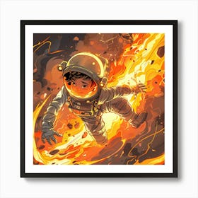 Astronaut In Space 6 Art Print