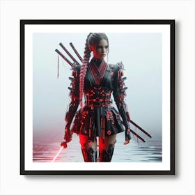 Samurai Girl 12 Art Print