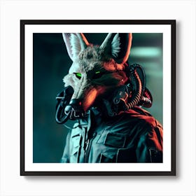 Fox Mask 8 Art Print