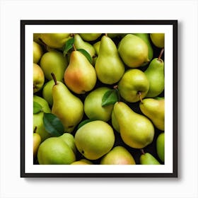 Pears On A Table Art Print