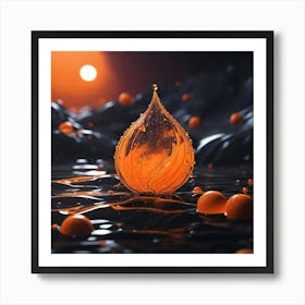 Water Drop Art Print