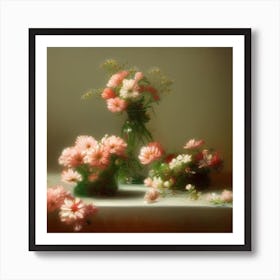 Still Life With Flowers 1 Art Print