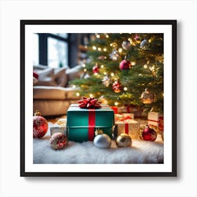 Christmas Presents Under The Tree 4 Art Print