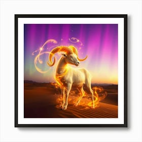 Ram In The Desert 6 Art Print