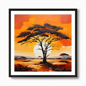 Acacia Tree Art Print