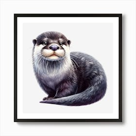 Otter Art Print