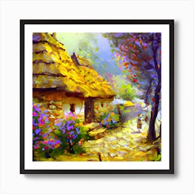 Russian Village Art Print