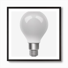 White Light Bulb 1 Art Print