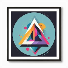 Abstract Triangle Art Print