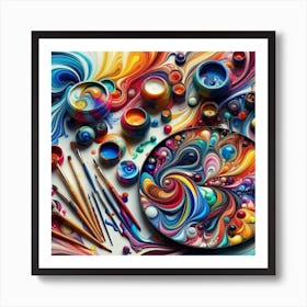 Colorful Painting Art Print