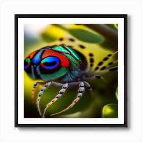 Colorful Spider Art Print