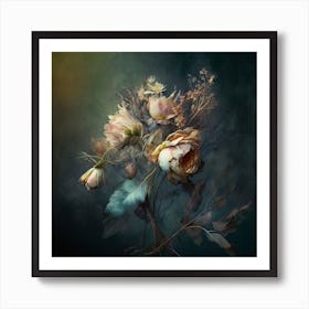 Romantic Flowers 18 Art Print