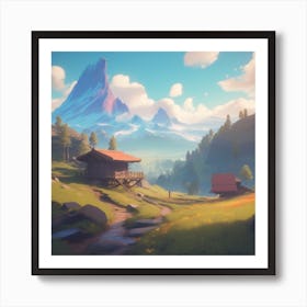 Swiss Alps 3 Art Print