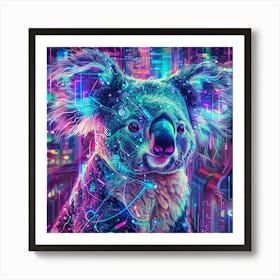 Koala In The City Art Print