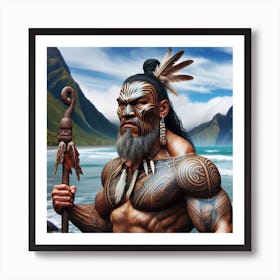 Artiphoria Mythological Maori C (1) Art Print