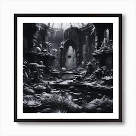 Fantasy Garden 1 Art Print