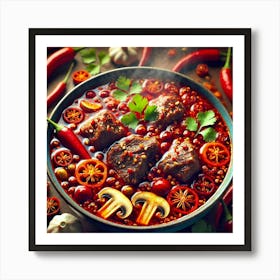 Sovereign Flame Fire Spiced Lamb Art Print