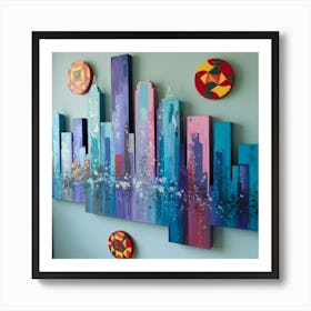 A Unique Wall Art That Features A Large Abstract P 7gfl 9tcsk Buvwfzi Rya Uba43vb2rumhgvxa3mxitw Art Print