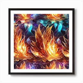 Flames Of Fire Art Print