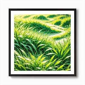 Green Grass 34 Art Print