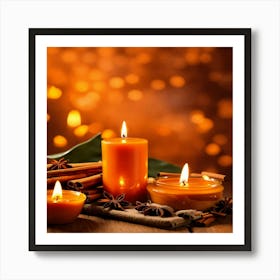 Candles And Spices 1 Art Print