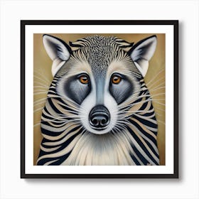 Animals Wall Art : Raccoon Art Print