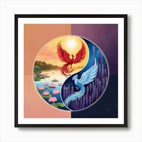 Yin Yang 5 Art Print