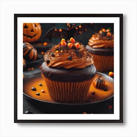 Halloween Cupcakes 1 Art Print