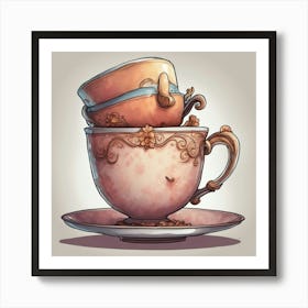 Tea Art 55 Art Print