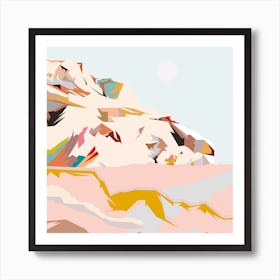 Colorful Mountain Art Print