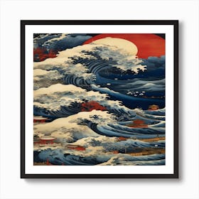 Great Wave Off Kanagawa 1 Art Print