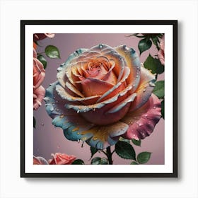 Watercolor Rose Art Print