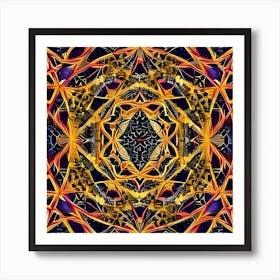 Psychedelic Mandala 15 Art Print