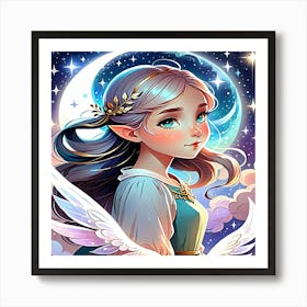 Elf In The Sky Art Print